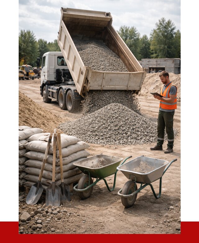 Доставка нерудных материалов в Урае от 1251 руб. | ПРОНЕРУДУрй