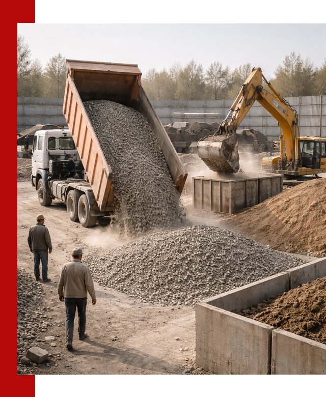 Доставка нерудных материалов с погрузкой и разгрузкой в Урае