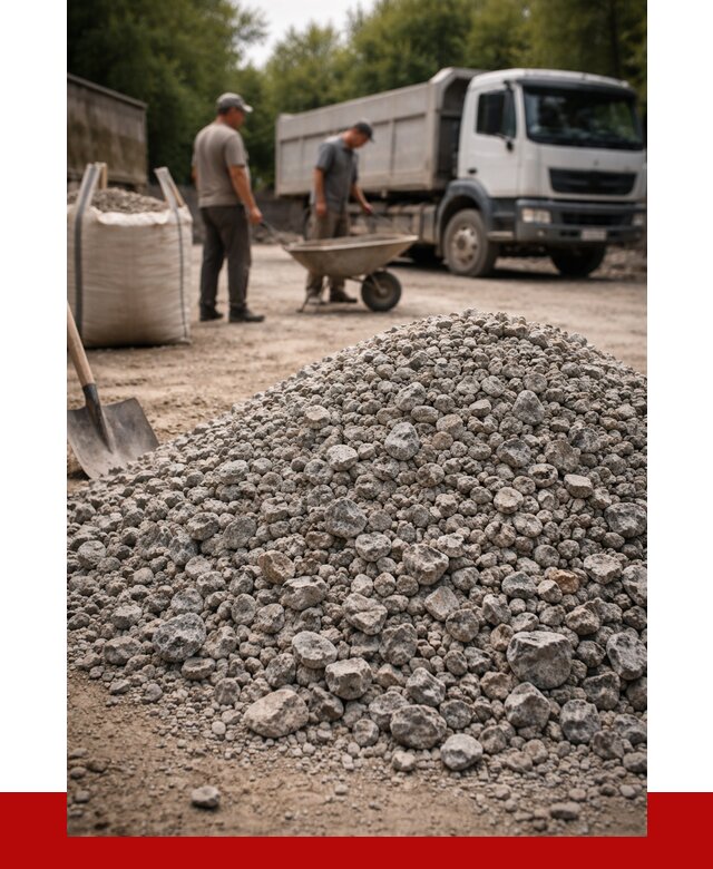 Гранитный щебень фракция 20-40 в Урае от 3335 руб. ПРОНЕРУДУрй