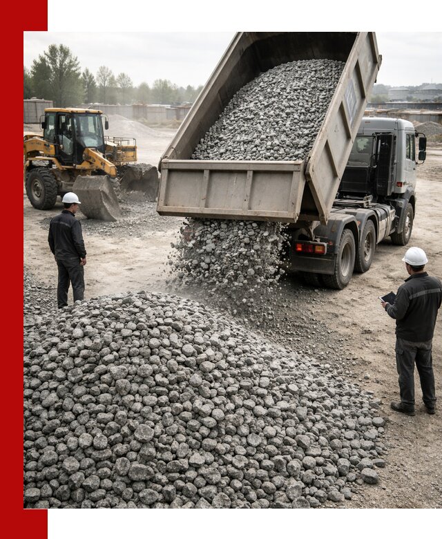 Доставка гранитного щебня фракции 20-40 в Урае