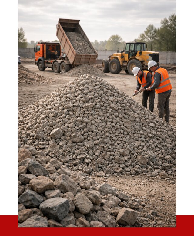 Гранитный щебень фракция 40-70 в Урае от 2605 руб ПРОНЕРУДУрй