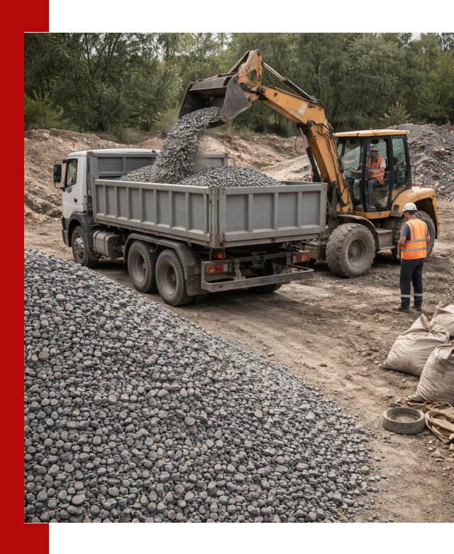 Доставка гравийного щебня в Урае оптом и в розницу