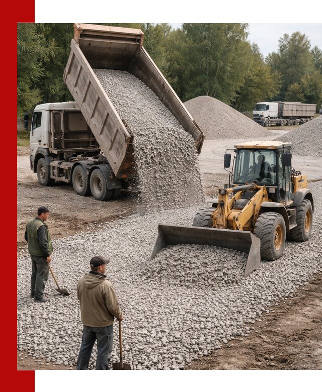 Купить гравийный щебень фракция 20-40 в Урае с доставкой