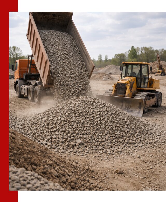 Доставка гравийного щебня фракции 40-70 в Урае