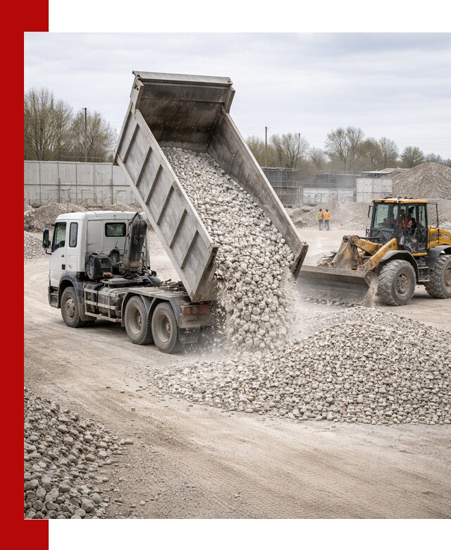 Доставка и продажа известнякового щебня в Урае