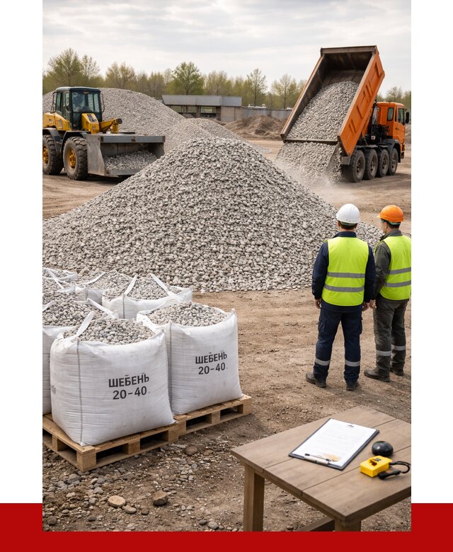 Известняковый щебень 20-40 в Урае от 2188 р. ПРОНЕРУДУрй