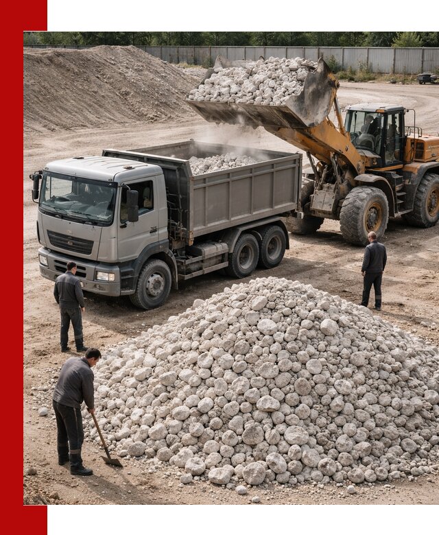 Известняковый щебень фракция 70–150 с доставкой в Урае