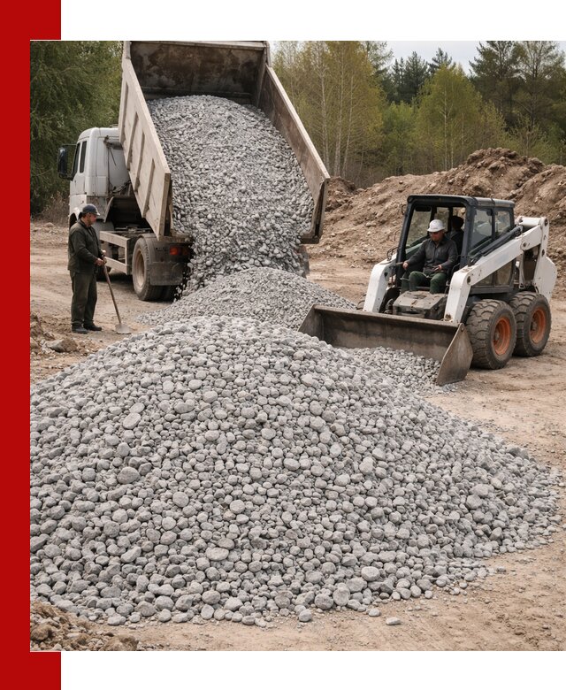Доставка доломитового щебня в Урае напрямую от карьера