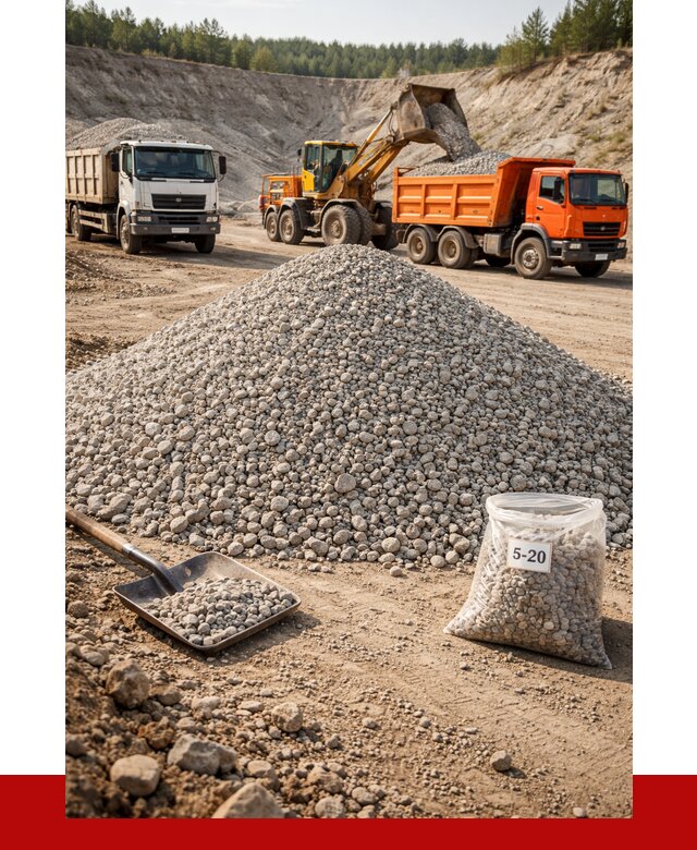Доломитовый щебень фр. 5-20 в Урае от 4377 р. | ПРОНЕРУДУрй