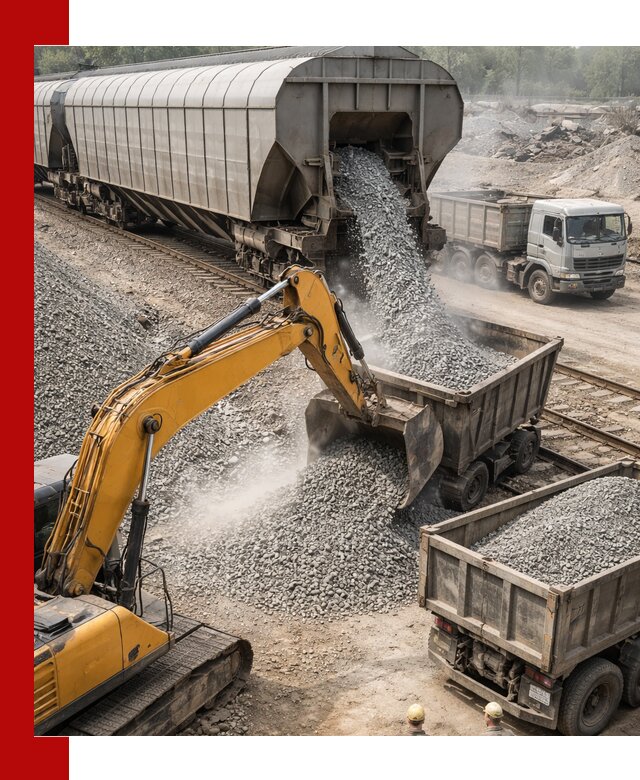 Доставка железнодорожного щебня в Урае крупными партиями быстрого отгруза