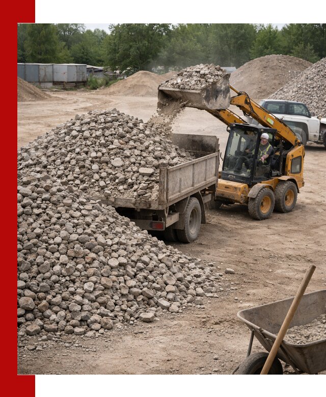 Доставка вторичного щебня в Урае для строительных работ