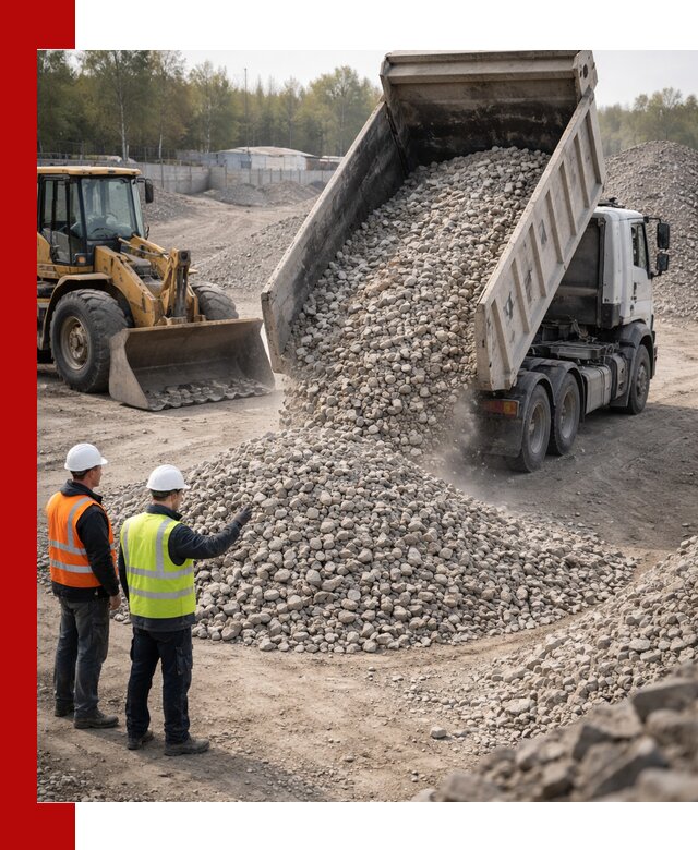 Вторичный щебень фракция 40–70 доставка в Урае