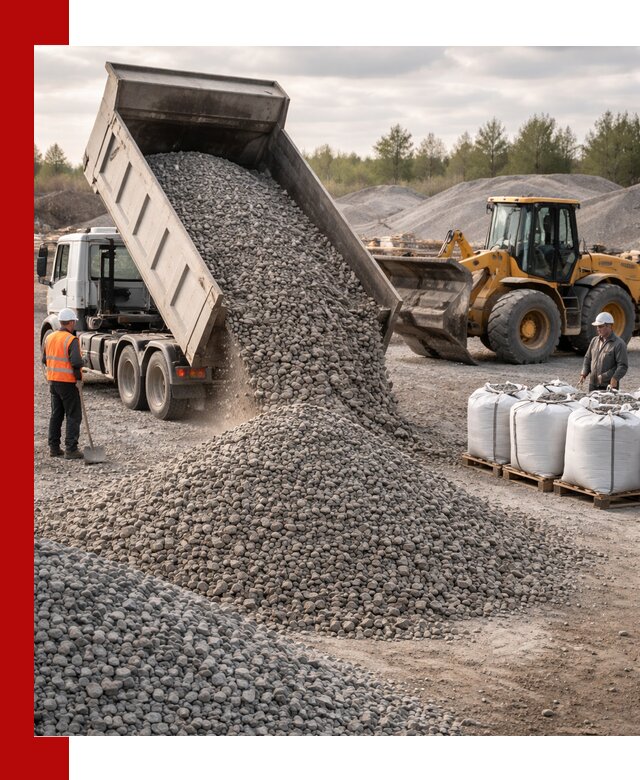 Бетонный щебень фракция 5–20 с доставкой в Урае