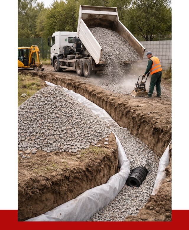 Щебень для дренажа в Урае от 1928 р., ПРОНЕРУДУрй доставка