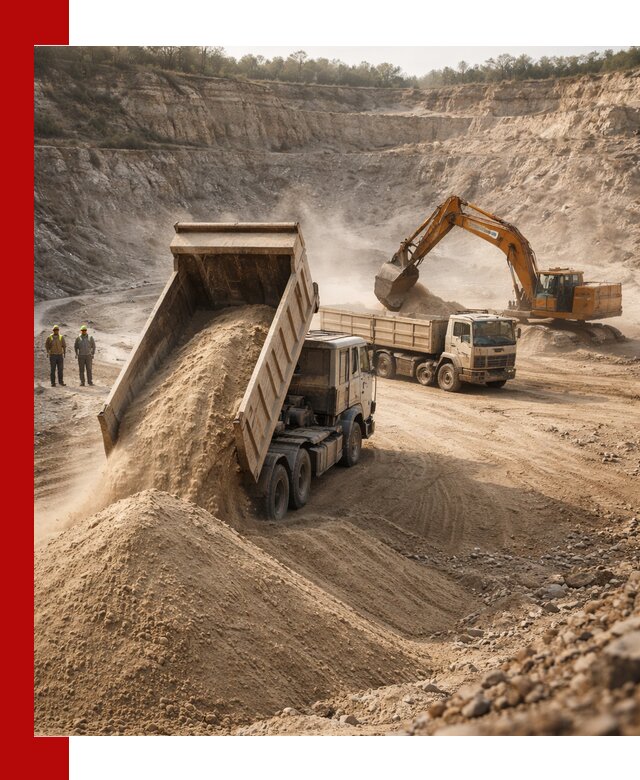 Карьерный песок навалом с доставкой в Урае