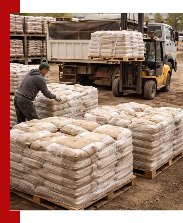 Карьерный песок в мешках с доставкой в Урае