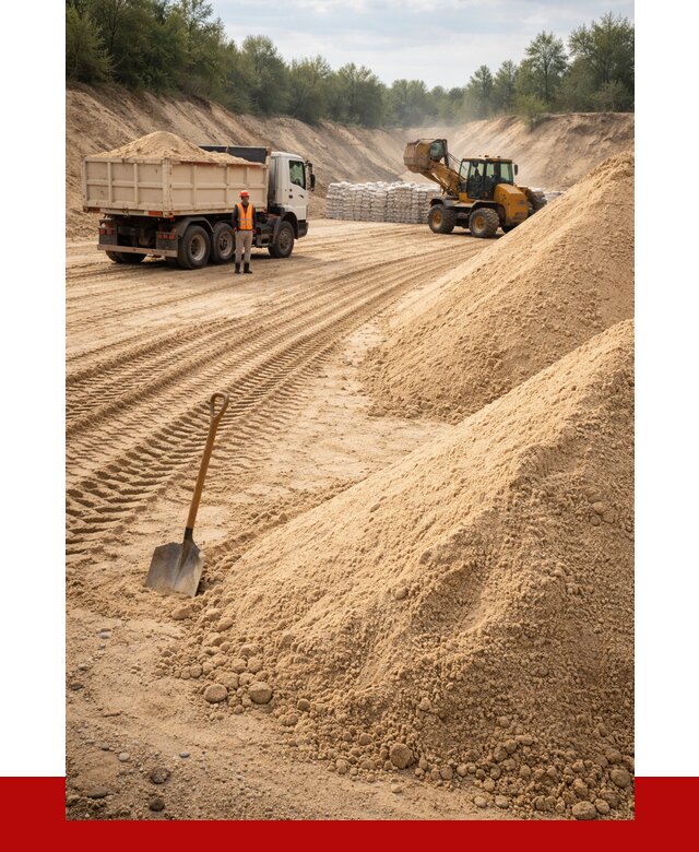 Карьерный песок мелкозернистый в Урае от 9379 р. | ПРОНЕРУДУрй