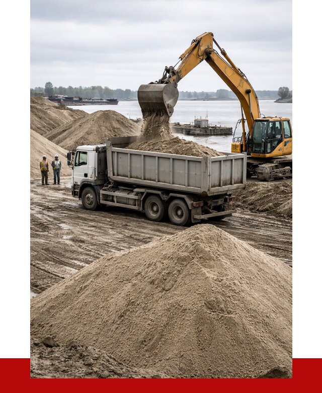 Купить речной песок навалом в Урае от 1876 р., ПРОНЕРУДУрй