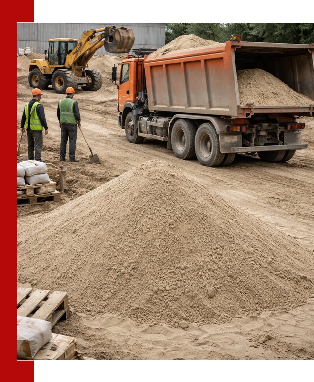 Доставка и продажа мытого речного песка в Урае