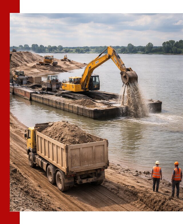 Намывной песок с доставкой в Урае оптом и в розницу