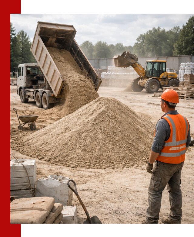 Доставка строительного песка с самосвалом в Урае