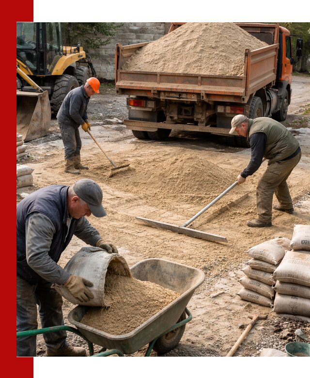 Поставка песка для стяжки в Урае с быстрой доставкой
