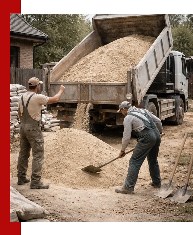Песок для штукатурки с доставкой в Урае качественный и чистый
