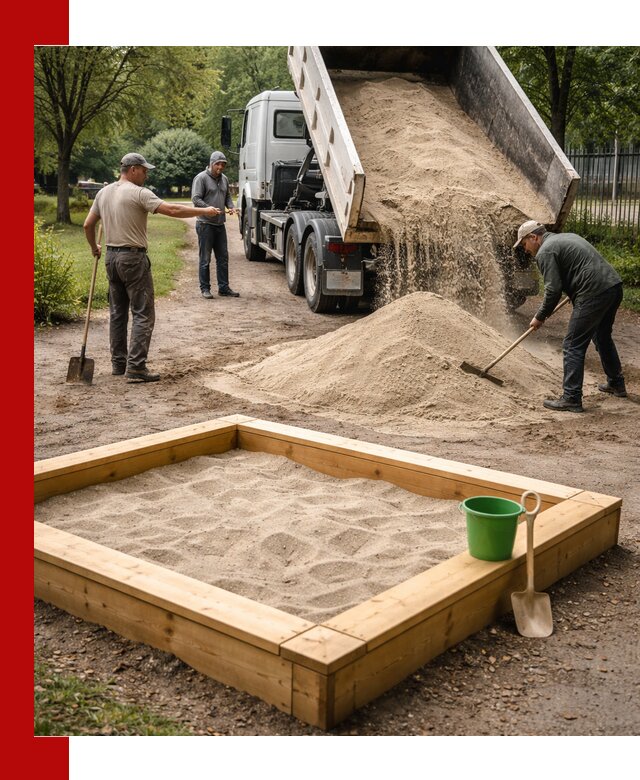 Песок для песочницы с доставкой в Урае недорого и чистый