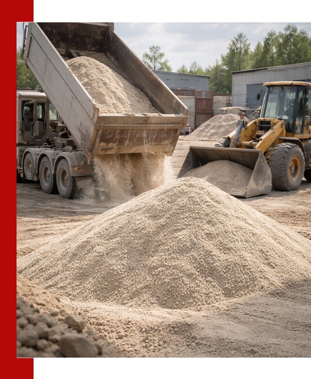 Кварцевый песок с доставкой в Урае для строительных работ