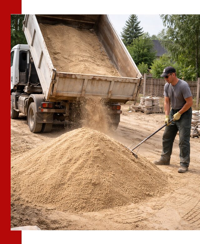 Доставка сухого песка самосвалами в Урае