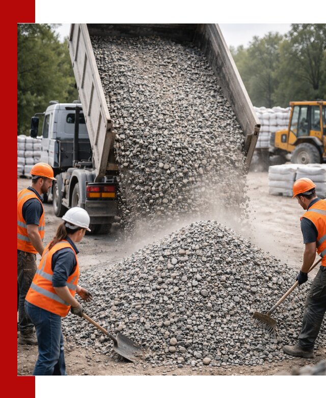 Доставка гравия и камня в Урае оптом и в розницу