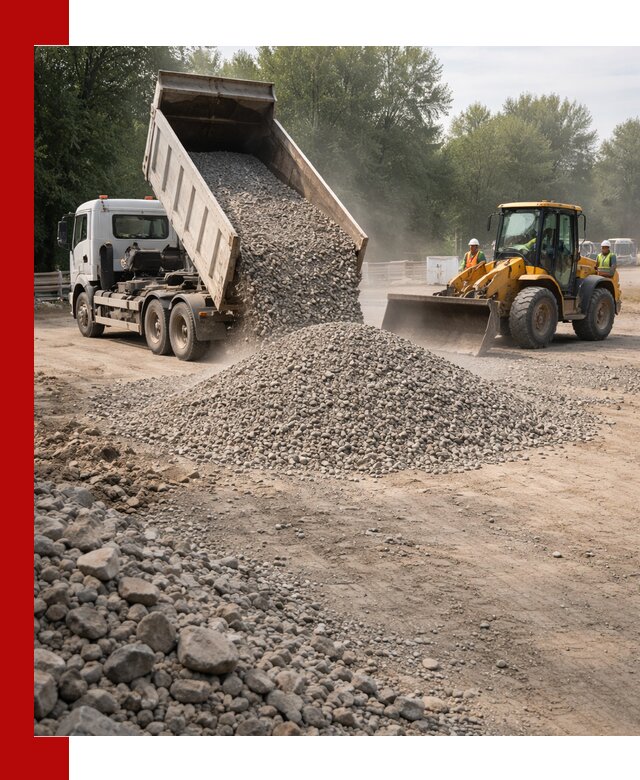 Гравий фракция 5–20 доставка в Урае оптом и в розницу