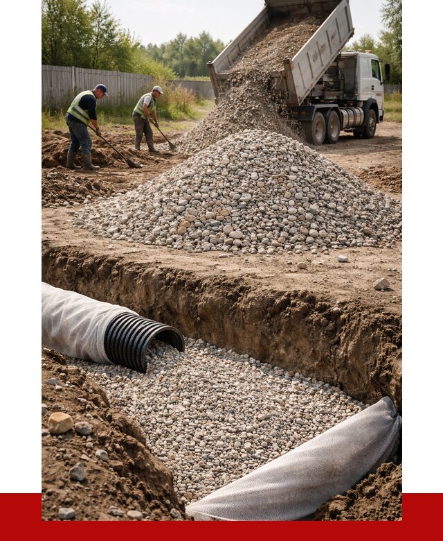 Гравий для дренажа в Урае от 2293 р., доставка ПРОНЕРУДУрй