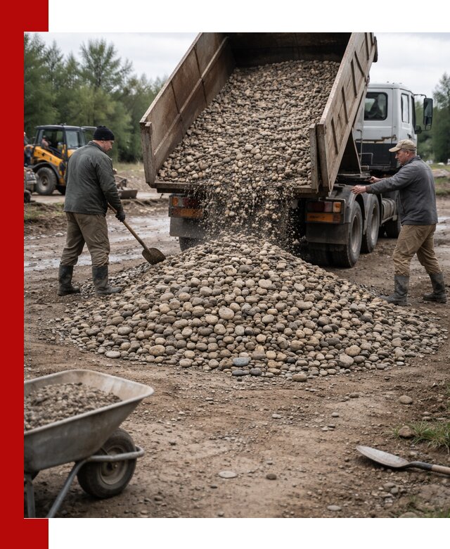 Доставка гальки речной оптом и в розницу в Урае