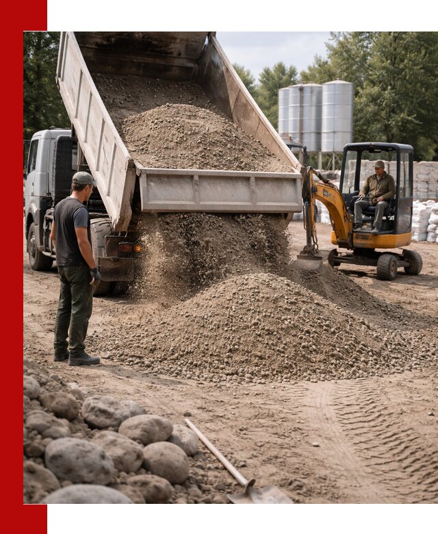 Доставка ПГС С3 в Урае самосвалами и миксерами