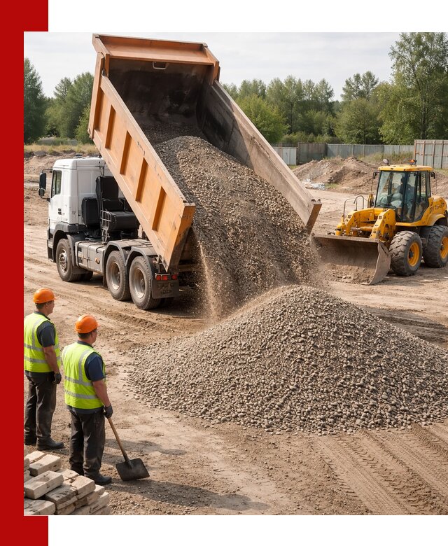 Доставка щебёночно-песчаной смеси ЩПС С7 в Урае