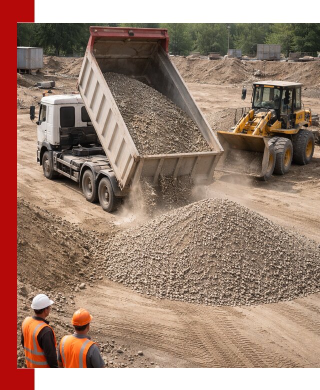 Щебень с песком (ЩГПС С2) с доставкой в Урае
