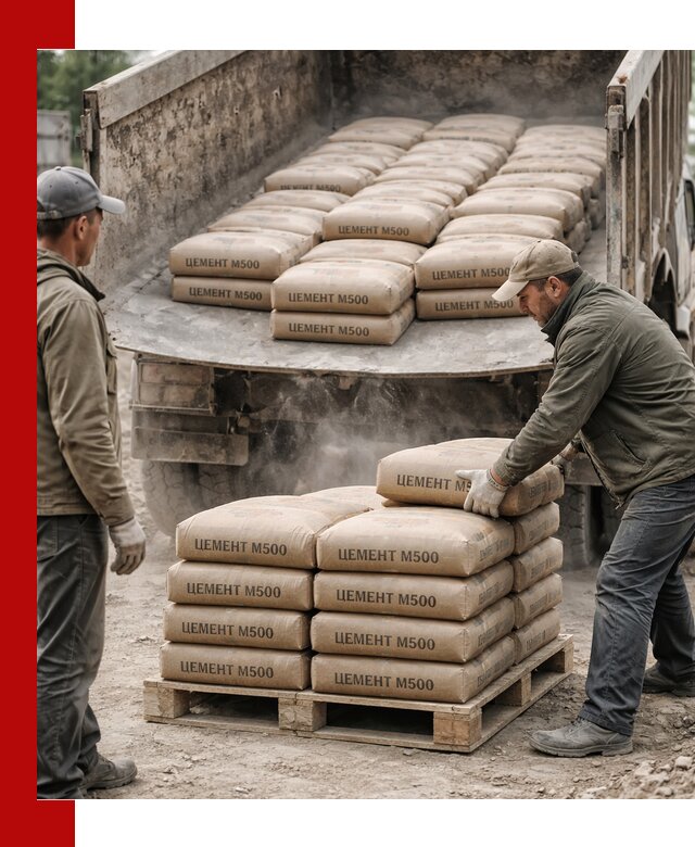 Цемент М500 с доставкой самосвалом в Урае