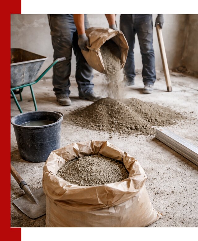 Доставка сухой смеси для стяжки в Урае