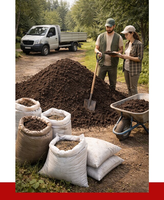 Купить грунт с доставкой в Урае от 4689 р. за м3 | ПРОНЕРУДУрй