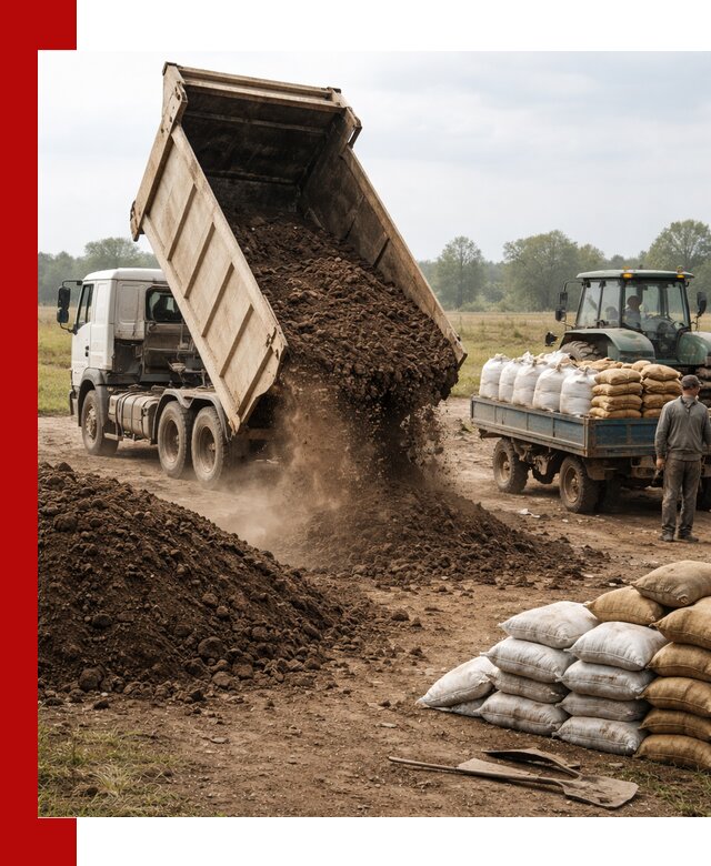 Доставка грунта и удобрений оптом в Урае для сельхоз и строительства