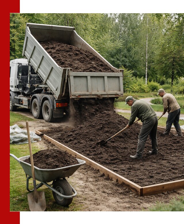 Доставка грунта для озеленения и благоустройства в Урае