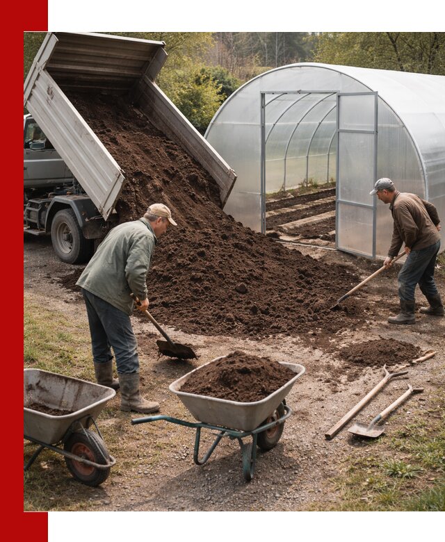 Грунт для теплицы с доставкой в Урае — плодородный субстрат под растения