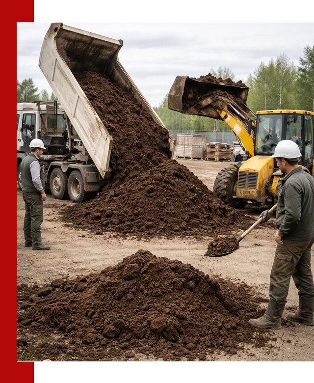 Доставка торфа оптом и в мешках в Урае