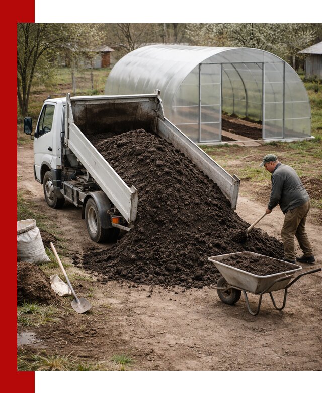 Чернозем для теплицы с доставкой в Урае