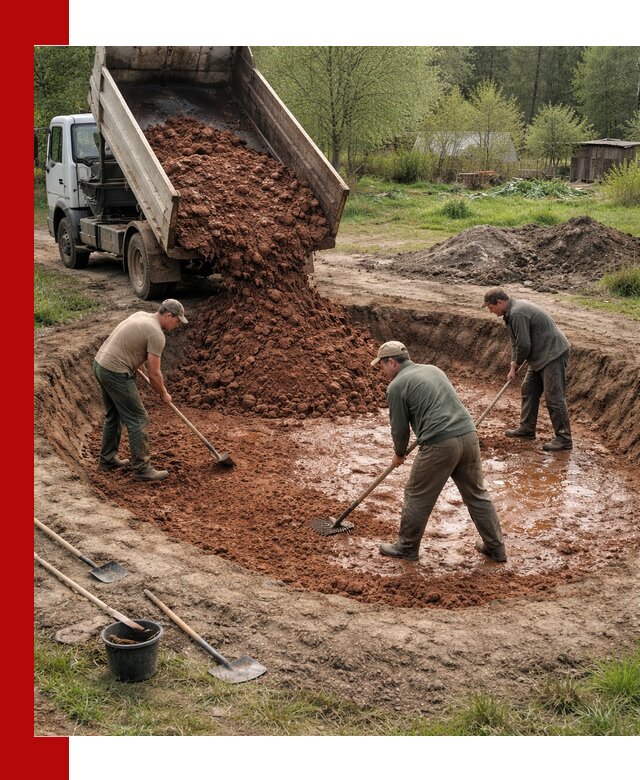 Купить качественную глину для пруда в Урае