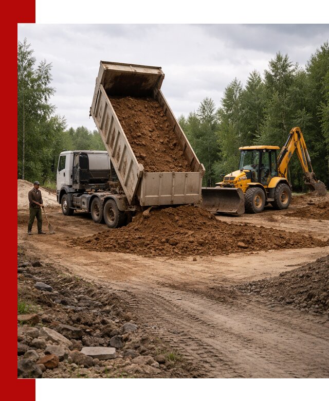 Доставка суглинка самосвалами в Урае подсыпка и планировка
