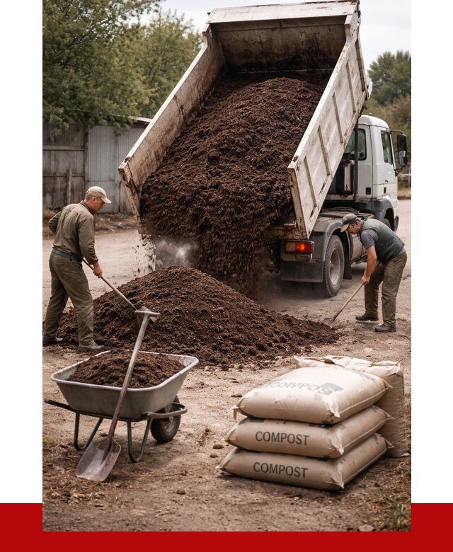 Купить компост в Урае от 4377 р. за куб с доставкой | ПРОНЕРУДУрй