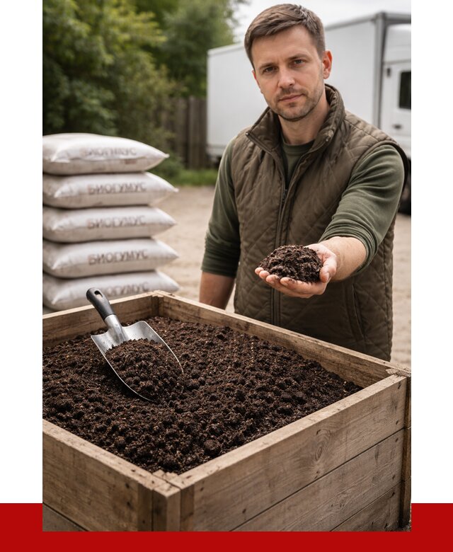 Купить биогумус в Урае с доставкой от 8858 р. за куб | ПРОНЕРУДУрй