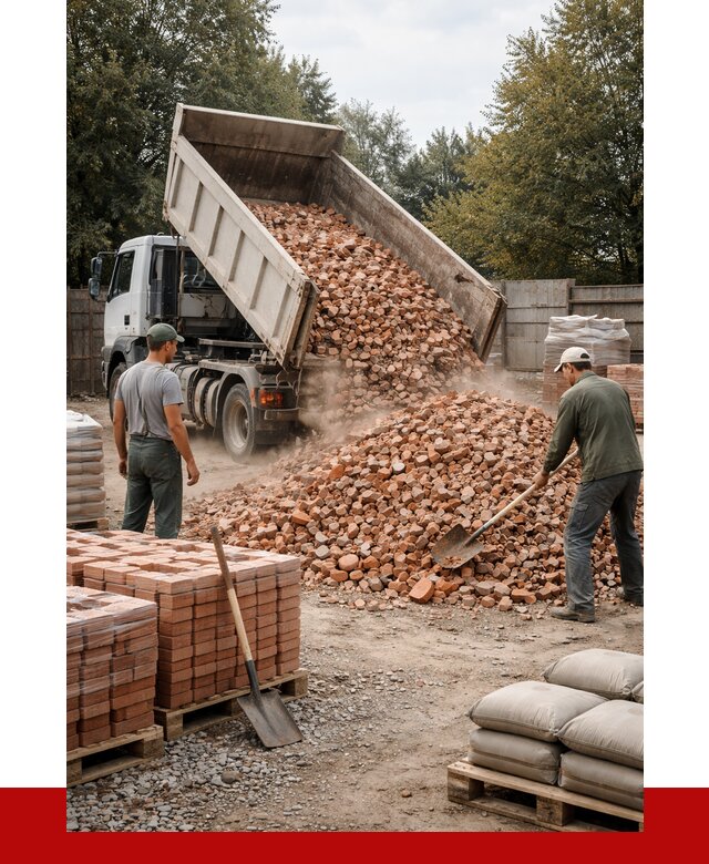 Бой кирпича в Урае с доставкой от 4377 руб/куб | ПРОНЕРУДУрй